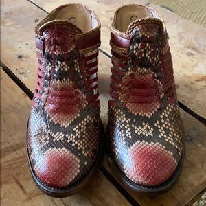 Cuarda authentic Python | Leather mules boots